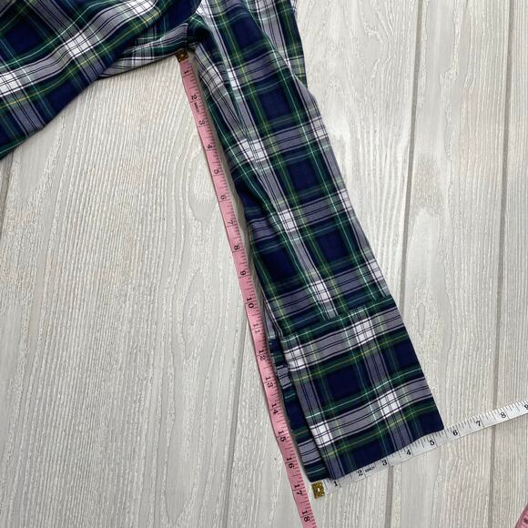 CK Bradley Women's Blue & Green Plaid Button Front Top Size Small - Picture 6 of 10